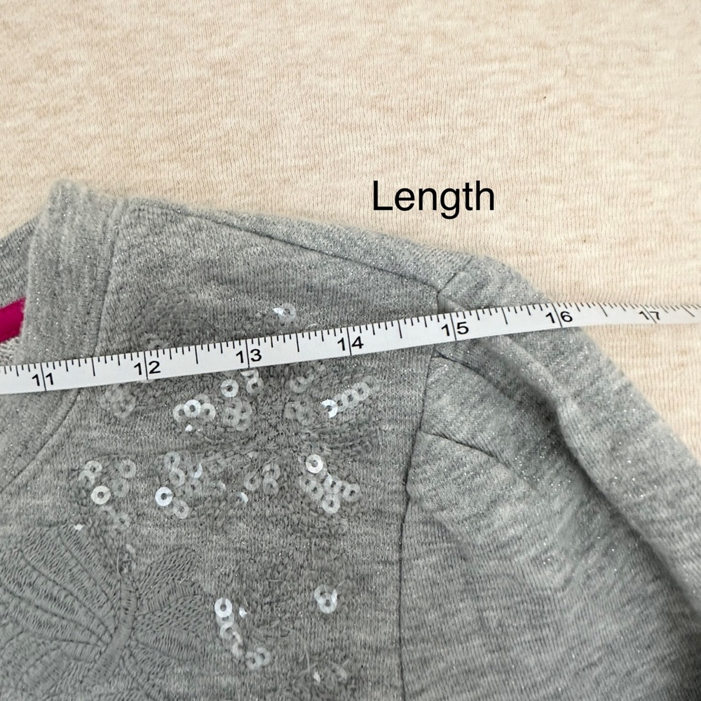 Crown & ivy Women’s Gray Cotton Crewneck Long Sleeve Sweater Size L - Picture 5 of 10